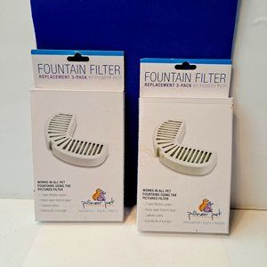Pioneer Pet Fountain Filter Replacements #3002 Two Packs of Three Each NIB